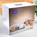 Набір склянок для віскі скляні 270 мл 6 шт + відро для льоду Everest