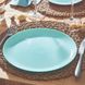 Бірюзова обідня тарілка 25 см Luminarc Pampille Turquoise