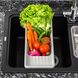 Пластиковая сушилка для посуды и овощей на раковину