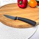 Чорний овочевий ніж 8.5 см із ручкою Soft-touch Oscar Grand