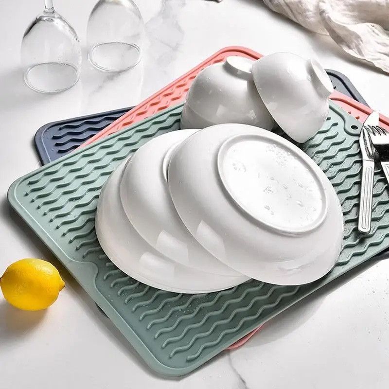 Силиконовый коврик для мытья посуды 36*28 см GP-143 Rose IRAK PLASTIK