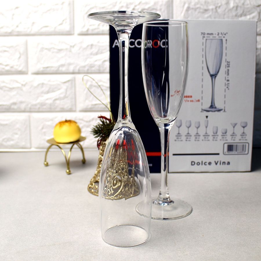 Набір келихів для шампанського Arcoroc "Dolce Vina" 190 мл (N6669) Arcoroc
