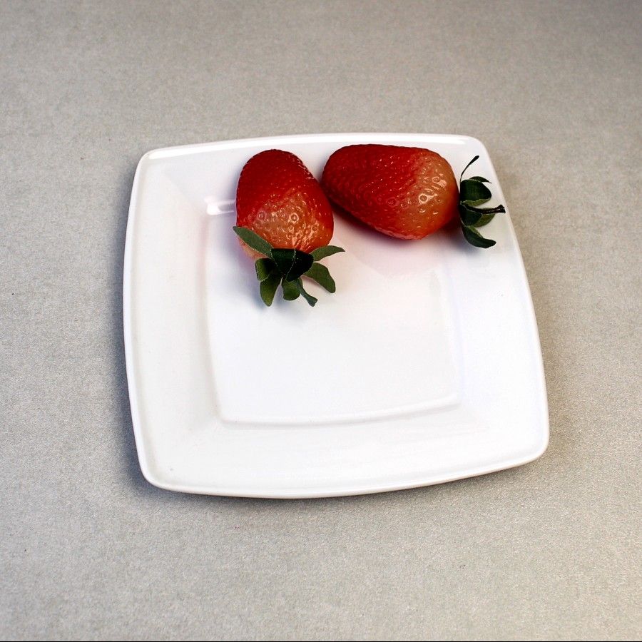 Тарелка квадратная фарфоровая, квадратная посуда для ресторанов Lubiana Victoria 160х160 мм (2727) Lubiana