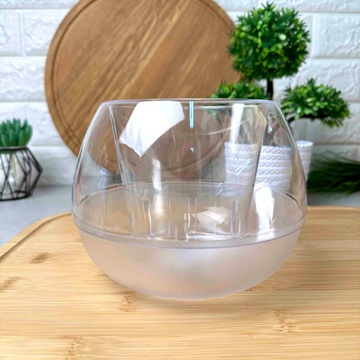Подвійний горщик для домашніх рослин із дренажем 10 см Прозора Сфера Алеана Алеана