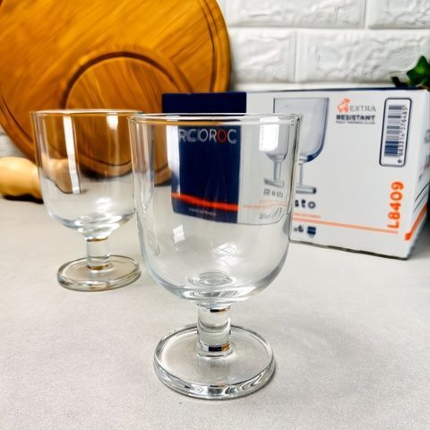 Стеклянные фужеры для коктейлей и десертов 200 мл 6 шт Arcoroc Resto Stemglass (L8409) Arcoroc