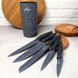 Набір гранітних ножів 6 предметів на Сірій підставці Bohmann