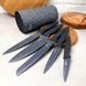 Набір гранітних ножів 6 предметів на Сірій підставці Bohmann