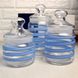 Набір скляних банок з блакитним декором Luminarc Spiral 3 шт (Q0394)