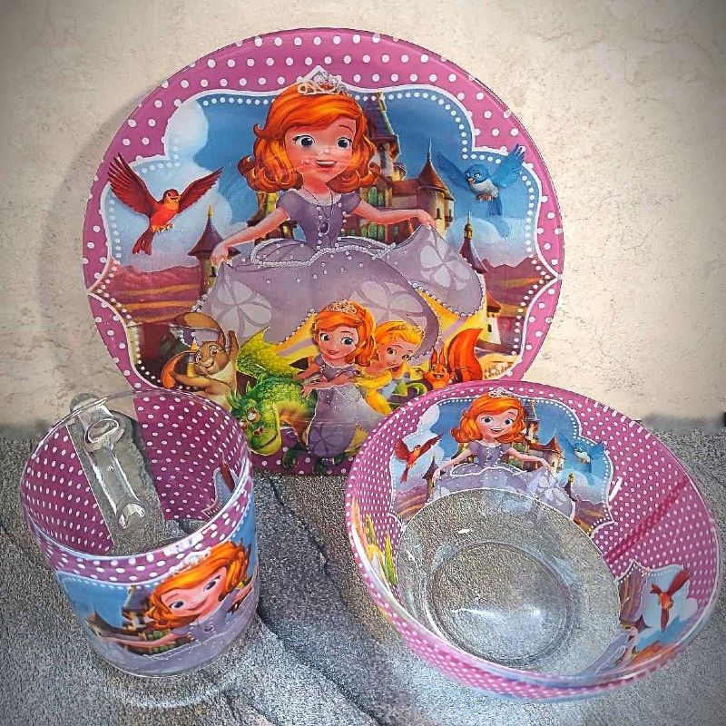 Набор детской посуды для девочек Принцесса София и Друзья, детская посуда Hell