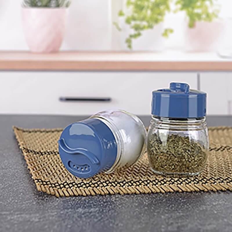 Кругла скляна баночка для спецій, 80 мл Titiz Plastik