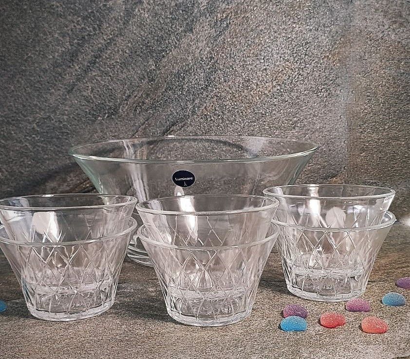 Набір скляних салатниць 7 предметів Luminarc Swivel 1+6шт (P9119) Luminarc