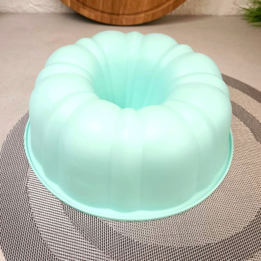 Большая силиконовая форма для кексов и пирогов 21 см А-П А-Плюс