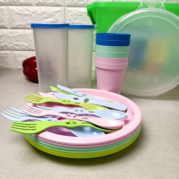 Посуд для пікніка на 6 персон 28 предметів Люкс Ал-Пластик