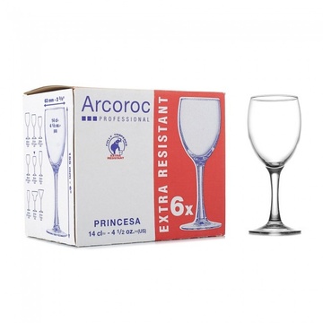 Набір келихів для білого вина Arcoroc Princesa 140 мл (G4164) Arcoroc