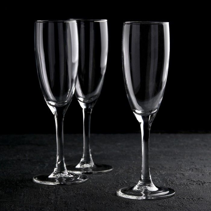 Набор бокалов для шампанского на тонкой ножке ОСЗ "Эдем" 170 мл (13c1687/6) ОСЗ