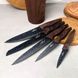 Набір гранітних ножів 6 предметів на підставці Дерево Bohmann