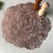 Серветка для сервірування в формі квітки коричнева 38 см, сервірувальний килимок