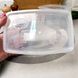 Термостойкий пластиковый судок для пищи 1.2л с крышкой, Венгрия