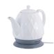 Чайник белый электрический из керамики 1.5 л.