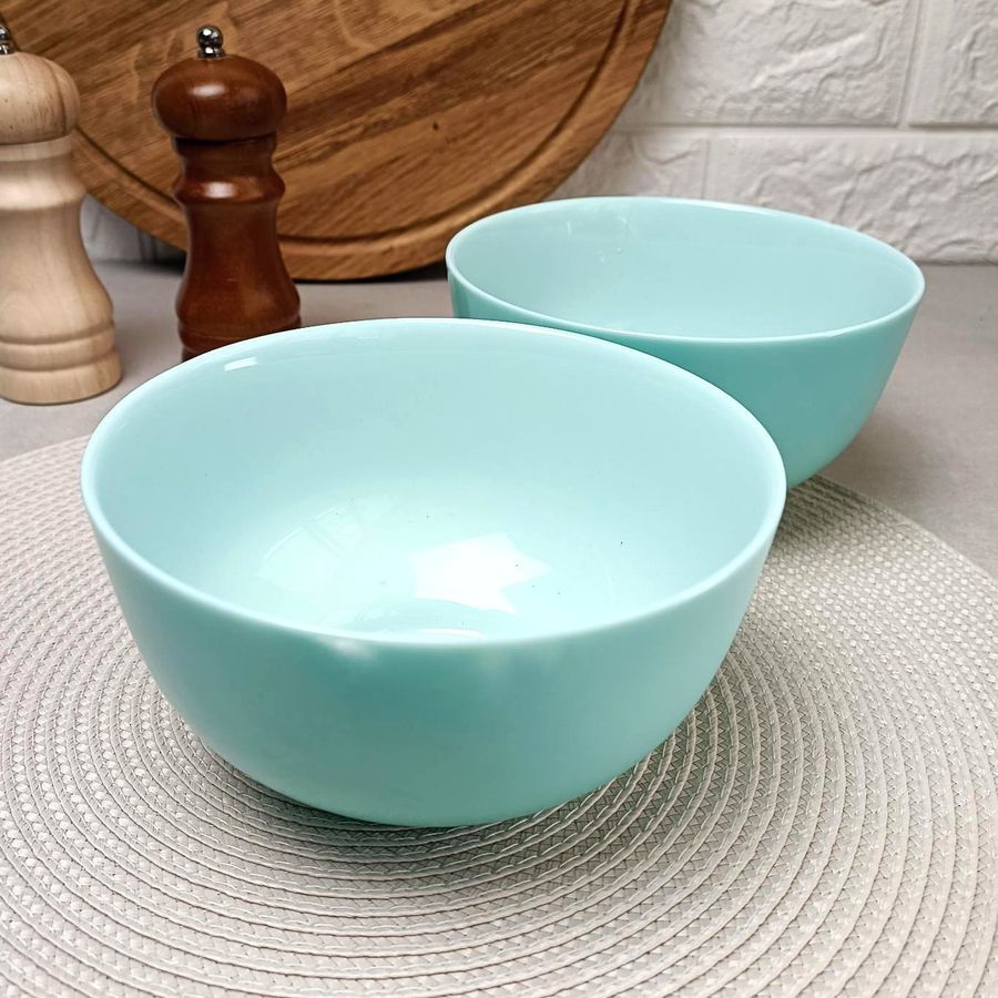 Салатник лазурный стеклокерамический Luminarc Diwali Light Turquoise 21 см (P2615) Luminarc