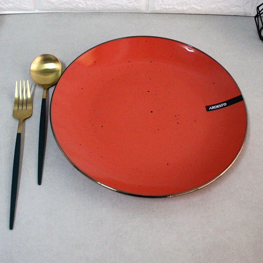 Оранжевая персональная тарелка 19 см Ardesto Bagheria Warm apricot Ardesto