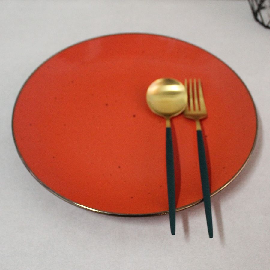 Оранжевая персональная тарелка 19 см Ardesto Bagheria Warm apricot Ardesto