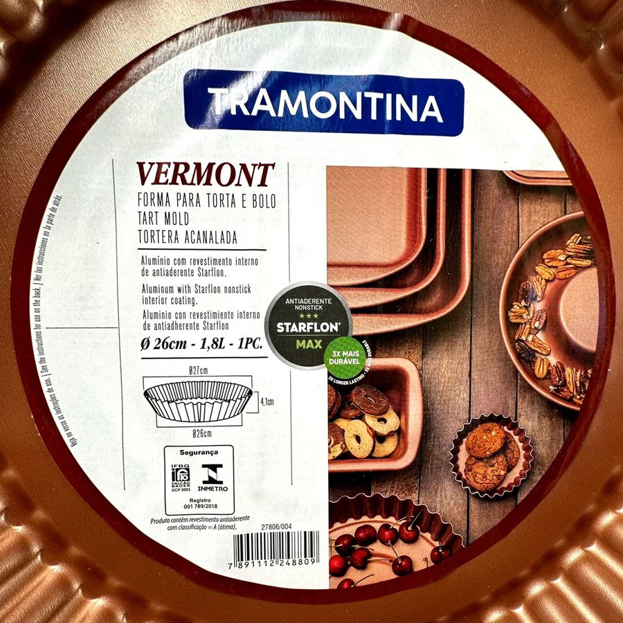 Круглая волнистая форма для выпечки 26 см Tramontina VERMONT Tramontina