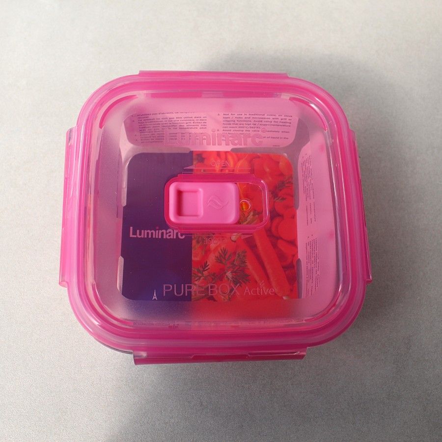Харчовий контейнер квадратний з товстого скла Luminarc Pure Box" 14.5*14,5*5,5 см 760 мл (P4593) Luminarc