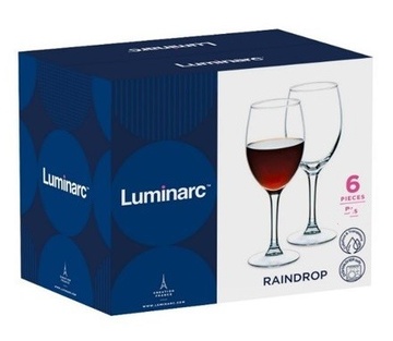 Набір келихів для білого вина 250 мл 6 шт Luminarc Raindrop Luminarc