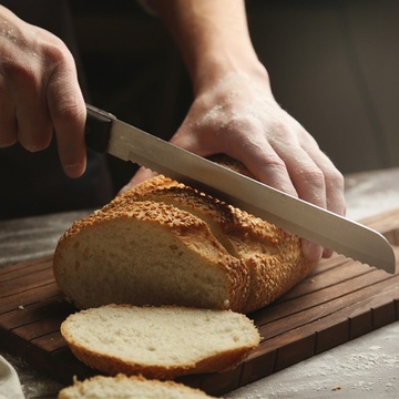 Кухонний ніж для хліба з дерев'яною ручкою 203 мм Tramontina Dynamic Tramontina