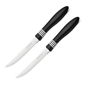 Набір ножів для стейка чорні Tramontina Cor&Cor 127мм 2шт (23450/205) Tramontina
