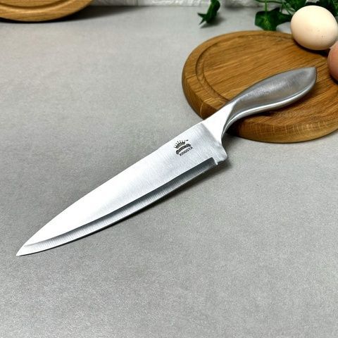 Нож кухонный разделочный 33 см Широкий Длинный Kingsta Пустые ручки Без бренда