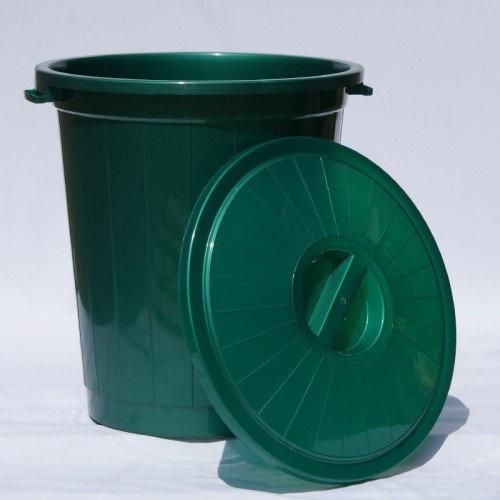Мусорный бак с крышкой 70 л для пищевых отходов Ал-Пластик