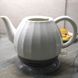 Белый чайник электрический, керамический, 1.2 л.