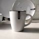 Чашка керамическая чайная 360 мл Ardesto Bagheria Bright white Белый мрамор