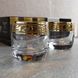 Низькі склянки з золотими закрутками 310 мл Promsize Лагуна 6 шт (EAV259-808/S)