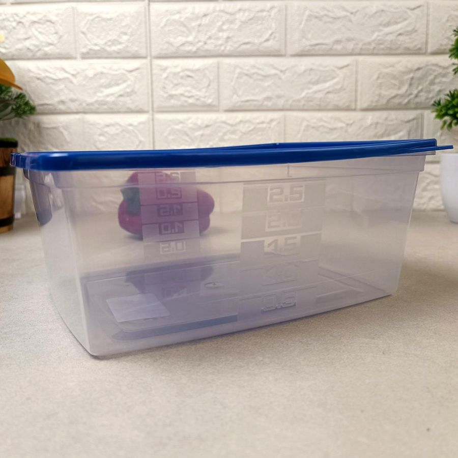 Плоский пластиковий контейнер для зберігання та заморожування їжі 1.5л, Угорщина IL-PE