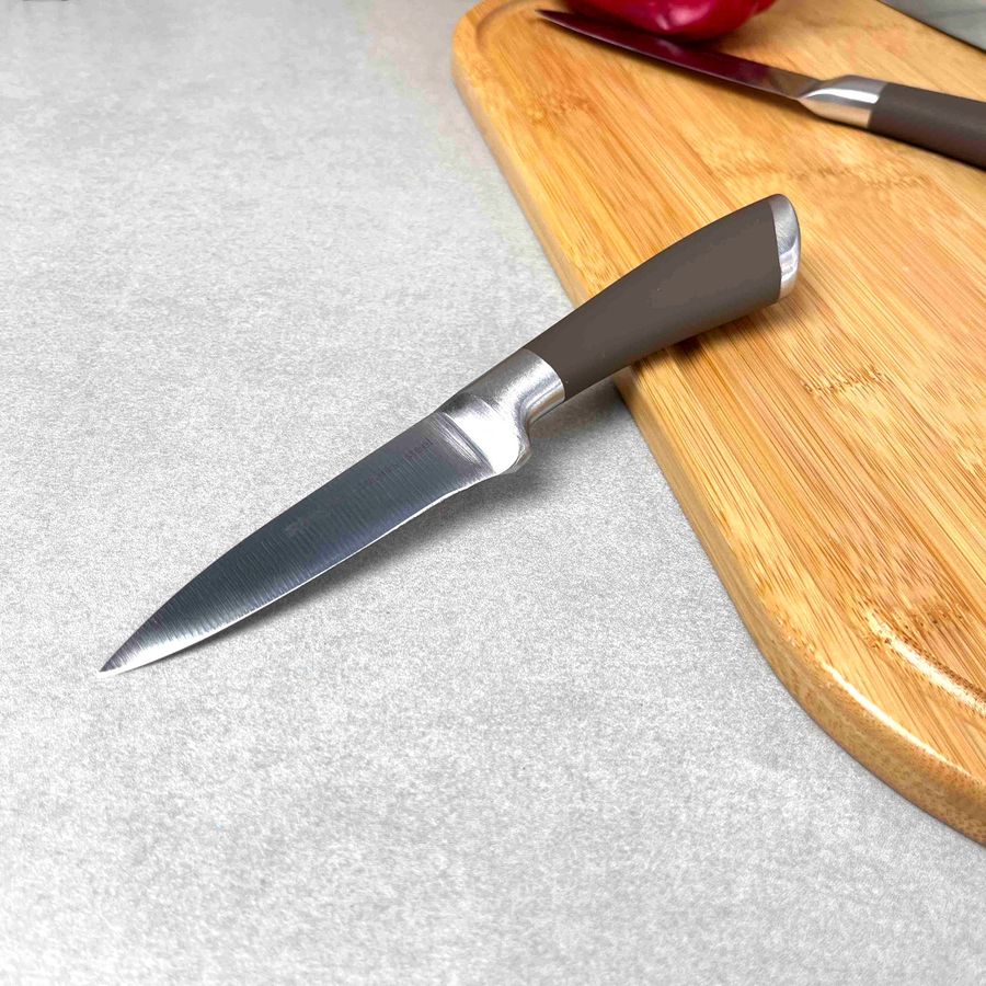 Нож для овощей 9 см с коричневой ручкой RINGEL Exzellent RINGEL