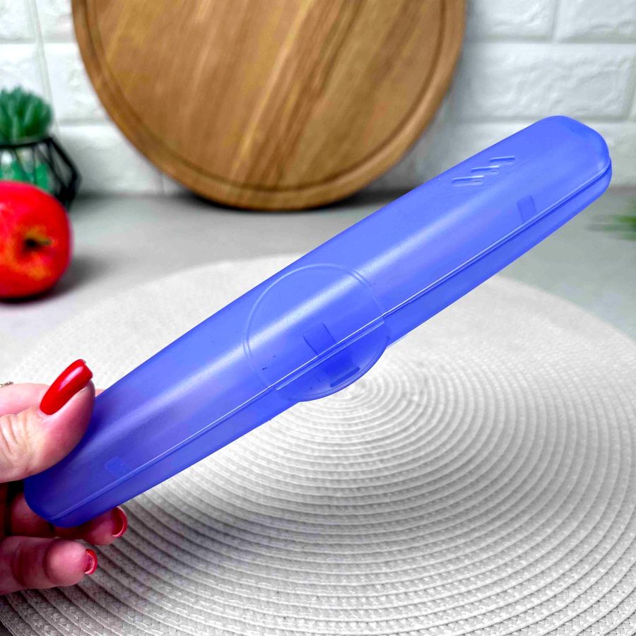 Пластиковий футляр для зубних щіток Фіолетовий прозорий Алеана Алеана