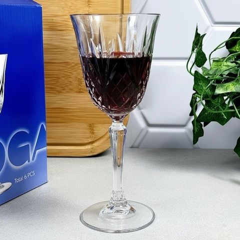Набір келихів для вина скло 270 мл прозорий BIRMINGHAM 6 шт DELISOGA Без бренда