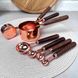 Набор мерных ёмкостей 8 предметов с деревянными ручками
