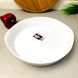 Белое круглое блюдо для запекания и подачи Люминарк Smart Cuisine Wavy 28 см