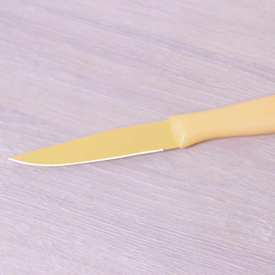 Нож кухонный прямой Kamille для чистки овощей с покрытием "non-stick" Kamille