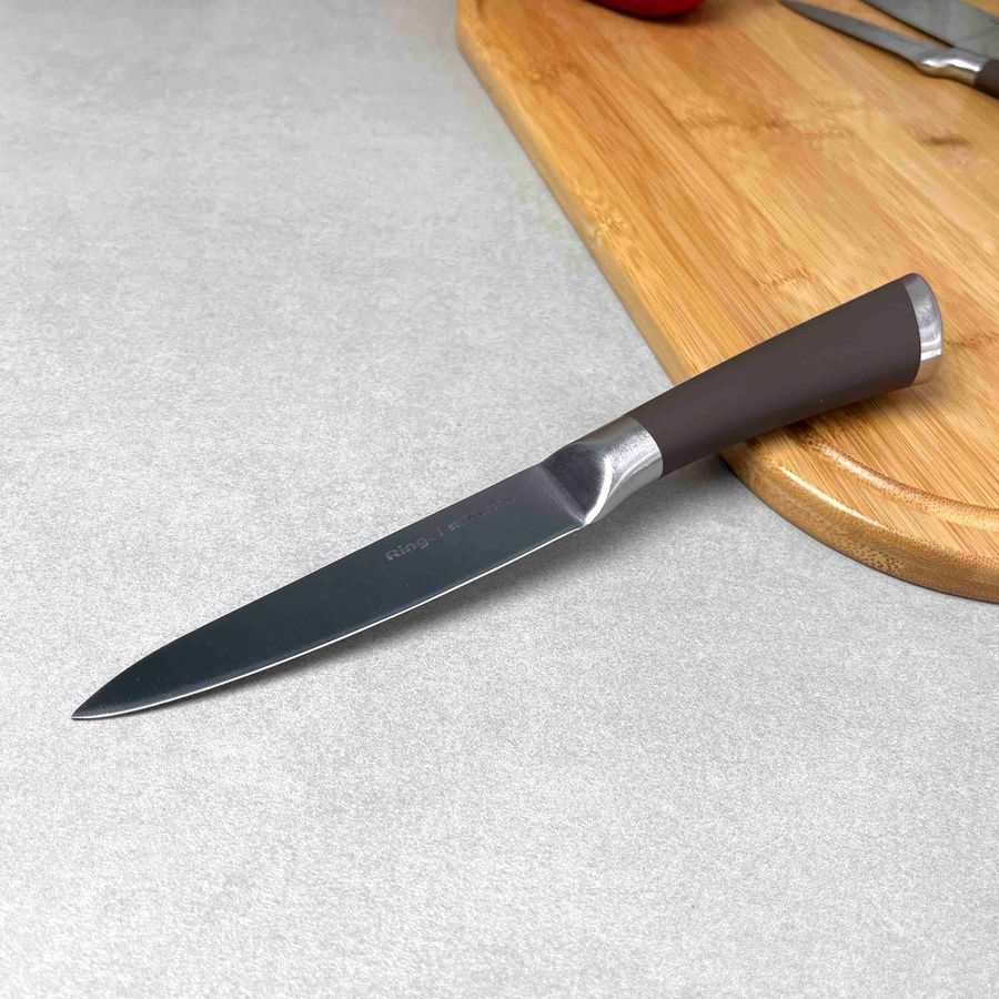 Универсальный поварский нож с коричневой ручкой 12 см RINGEL Exzellent RINGEL