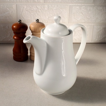 Білий порцеляновий чайник з кришечкою Kutahya Porselen "Corendon" 800 мл (FR2800) Kutahya Porselen