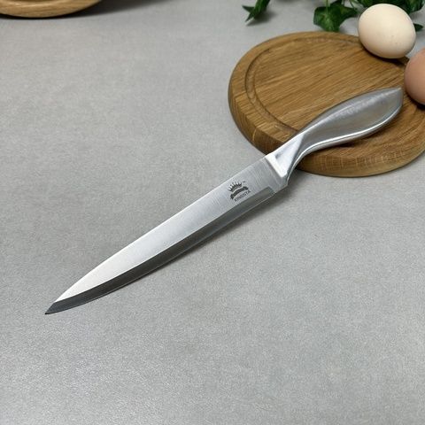 Нож кухонный разделочный 32.5 см Узкий Длинный Kingsta Пустая Рукоять Без бренда