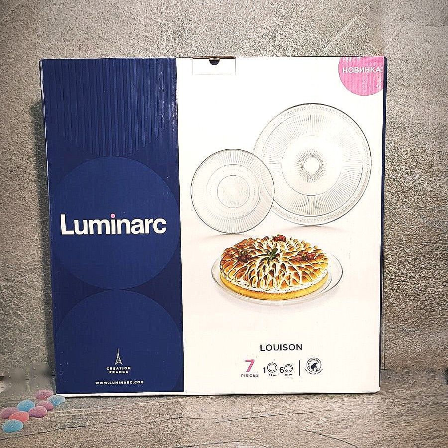 Набір скляних десертних тарілок з блюдом Luminarc Louison (P8770) Luminarc