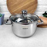 Большая кастрюля 4.7л с отверствиями для слива Ardesto Pot Gemini Lecco Ardesto