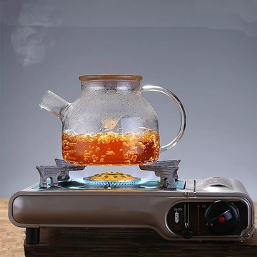 Стеклянный заварочный чайник с деревянной крышкой 0.8 л Ardesto Ardesto