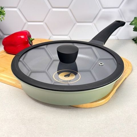 Сковорода з кришкою 28 см Zitrone Olive RG-2108-28 OL Ringel RINGEL